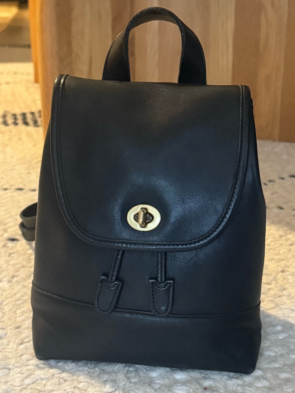 Vintage Coach Black Daypack - Style 9960